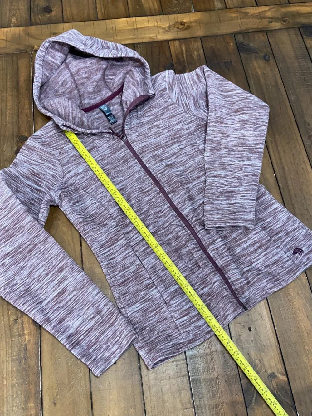 Mountain Hardwear‎ Maroon Heather Fleece Full-Zip - XS